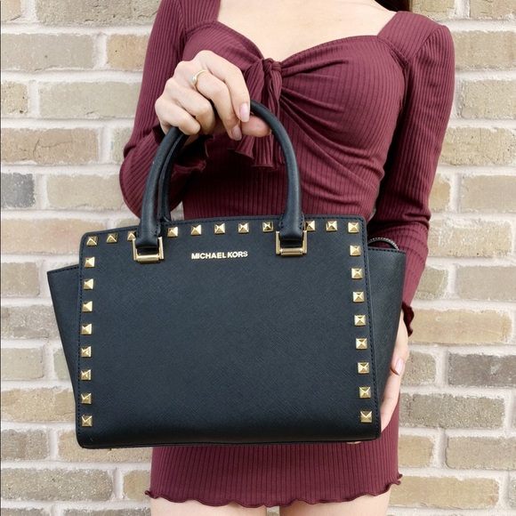 ‼️SALE‼️ 👜💕-NWT Michael Kors Satchel Black - Picture 2 of 5